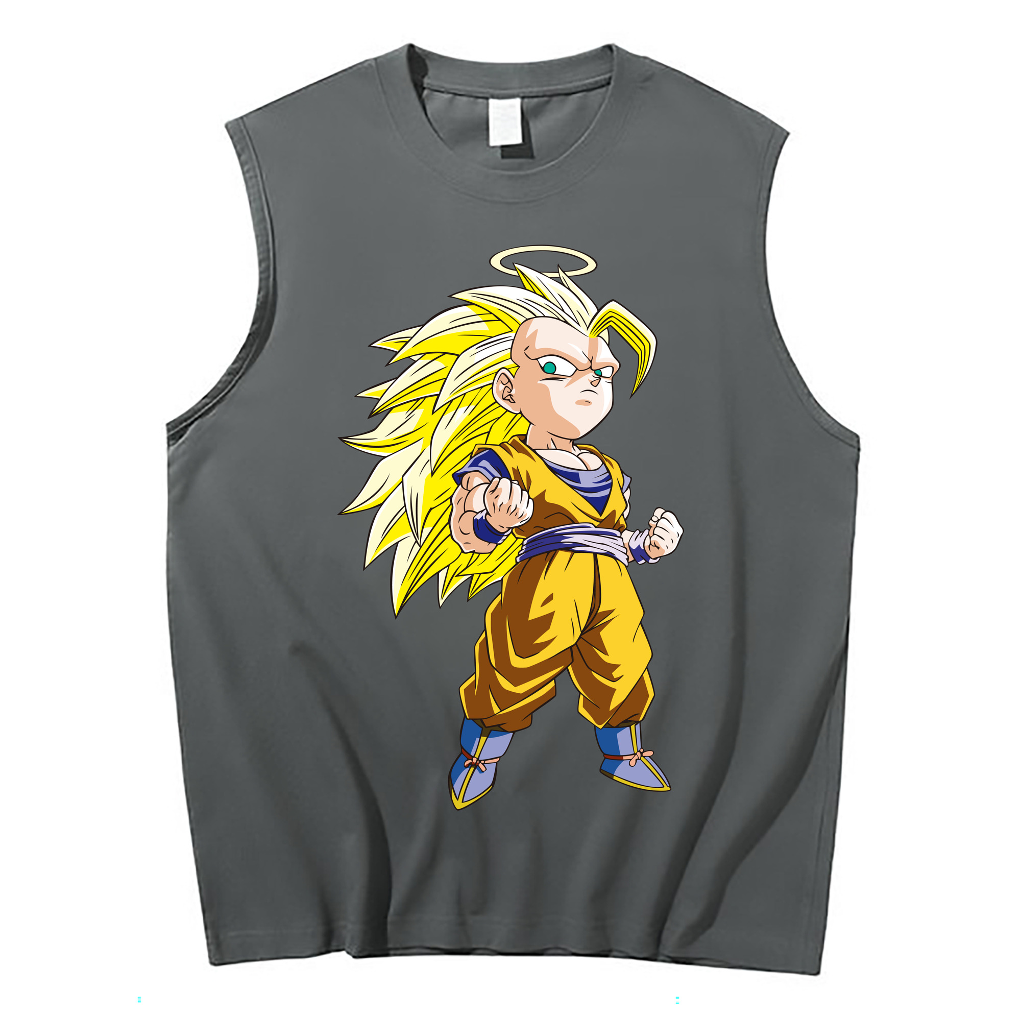 （画像用） ドラゴンボール 孫悟空（そん ごくう）Son Goku カカロット DRAGON BALL Kakarotto コットン100％タンクトップ（フロントプリント）